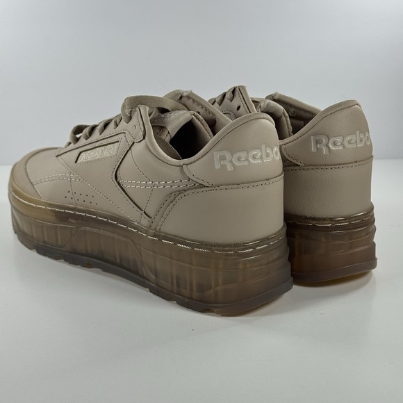 REEBOK Club C Double Geo Flooded Ice Modern Beige Shoes SGZ6418 Women's Size 7.5 - Picture 6 of 10